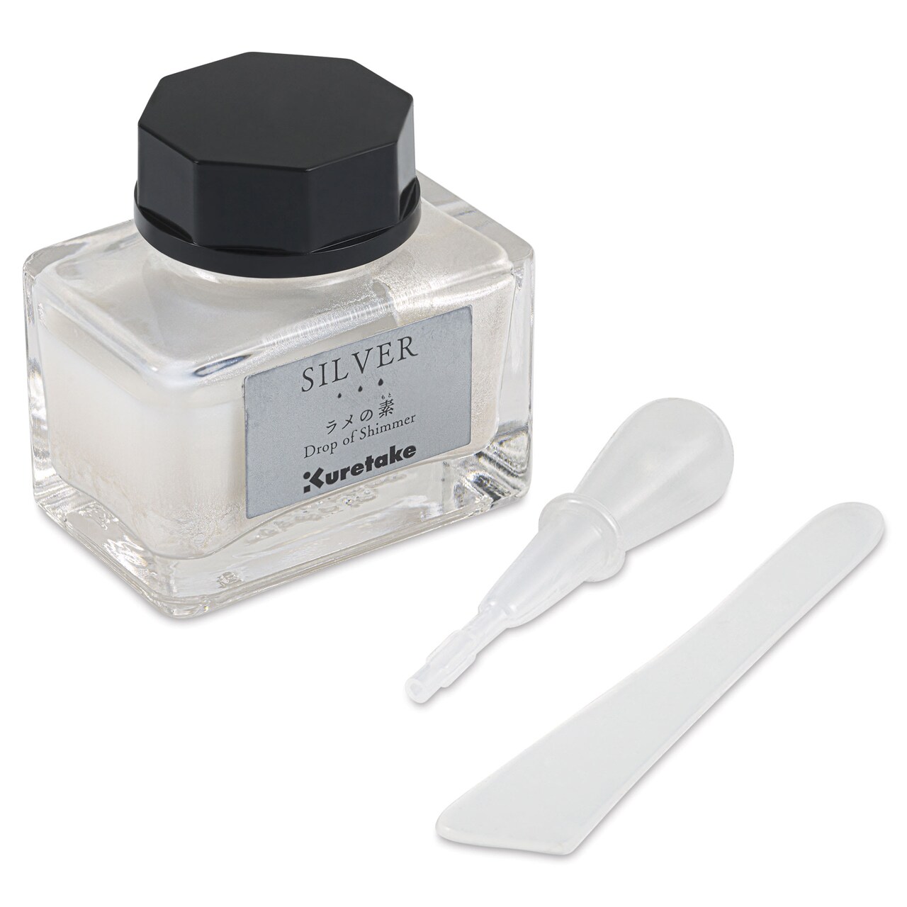 Kuretake Ink-Café Drop of Shimmer Ink Additive - Silver, 20 ml